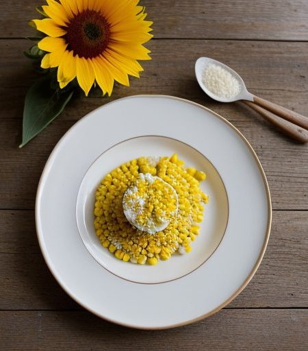 Corn and Marigold Fritters recipe image