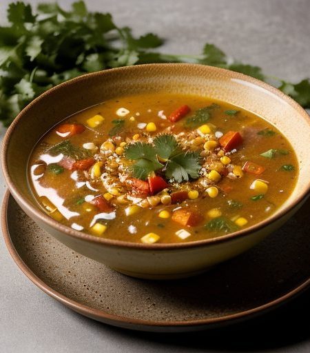 Corn-and-Shrimp Tortilla Soup (7 PTS recipe image