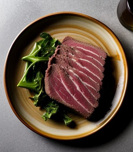 Corned Beef With Onions & Greens recipe image
