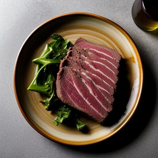 Corned Beef With Onions & Greens recipe image