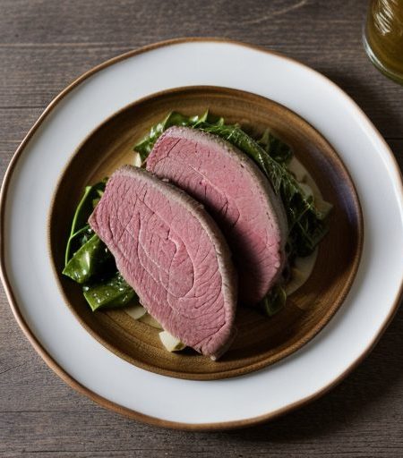 Corned Beef With Onions and Greens recipe image