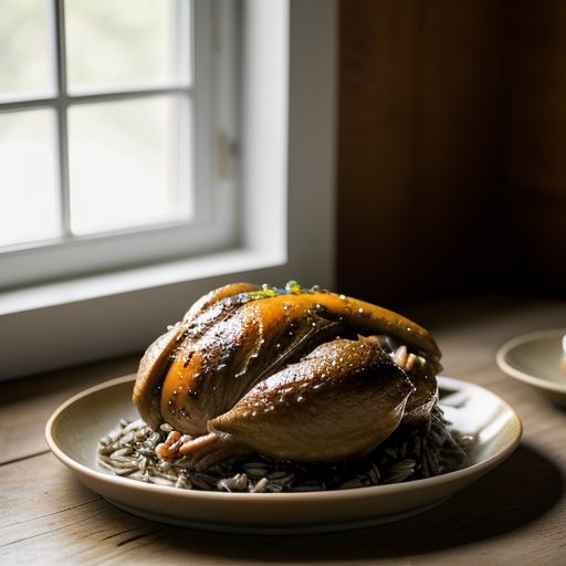 Cornish Hen With Wild Rice recipe image