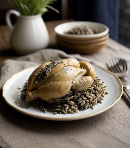 Cornish Hens W/Wild Rice recipe image