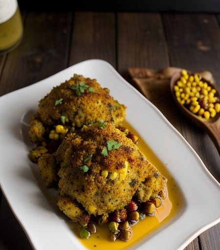 Cornish Hens With Corn-Chorizo Stuffing recipe image