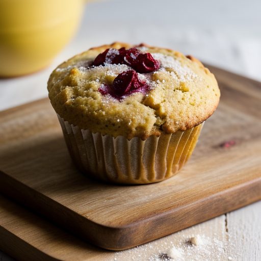 Cornmeal Cranberry and Yogurt Muffins - Bon Appetit recipe image