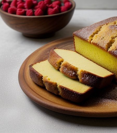 Cornmeal Poundcake With Fresh Berries recipe image