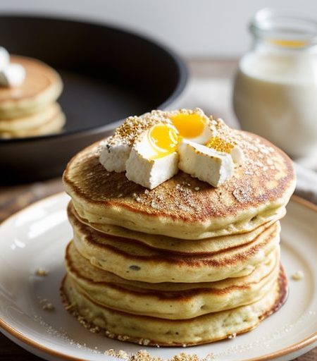 Cottage Cheese Pancakes - Bon Appetit recipe image
