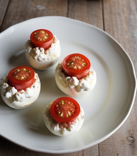 Cottage Cheese Stuffed Tomatoes recipe image
