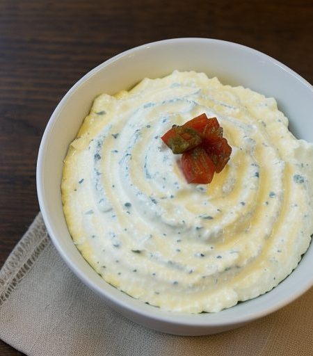 Cottage Cheese Sun-Dried Tomato Dip recipe image