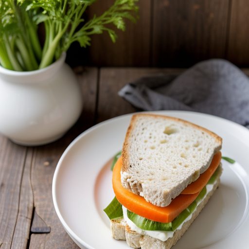 Cottage Cheese-Vegetable Sandwich recipe image