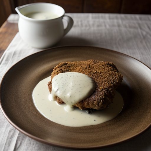 Country Fried Chicken Steak With Cream Gravy recipe image