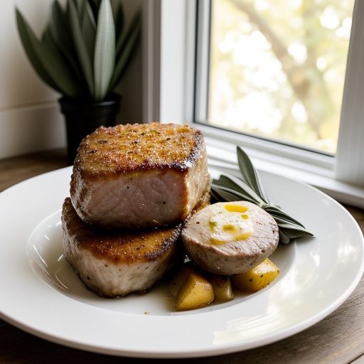 Country Pork Chops With Sage Smashed Potatoes recipe image