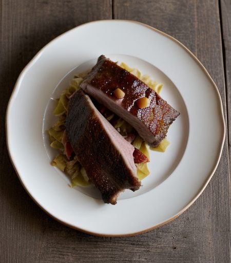Country Ribs With Apples and Kraut recipe image