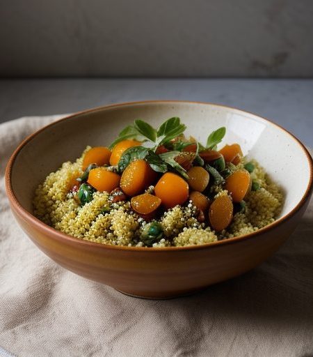 Couscous Salad With Apricots~ Pine Nuts & G recipe image