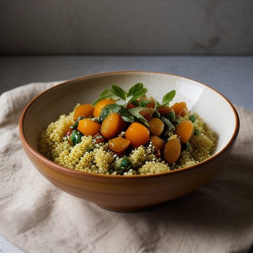 Couscous Salad With Apricots~ Pine Nuts & G recipe image