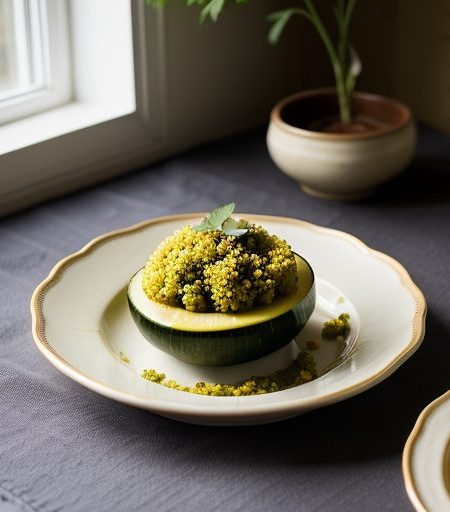 Couscous-Stuffed Zucchini recipe image
