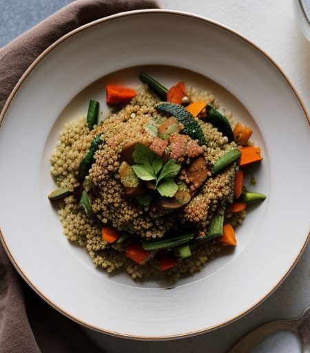 Couscous With 7 Vegetables in the Fez Manner recipe image