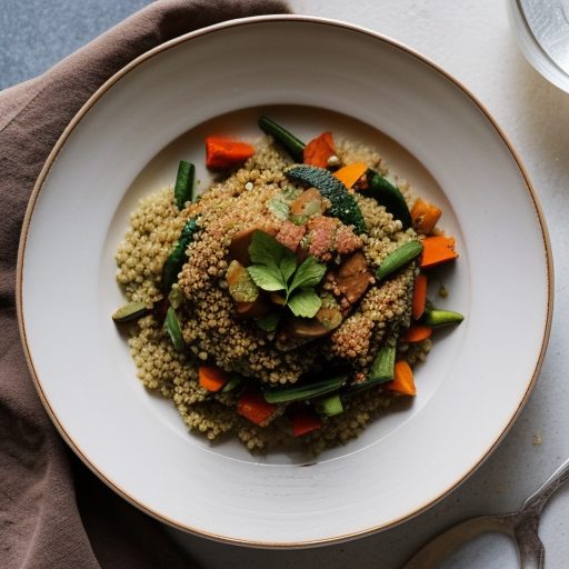 Couscous With 7 Vegetables in the Fez Manner recipe image