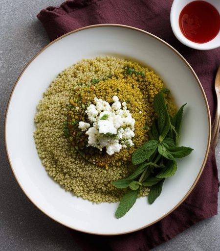 Couscous With Feta Green Onion and Mint - Bon Appetit recipe image