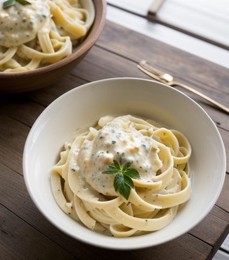 Crab Alfredo Sauce recipe image