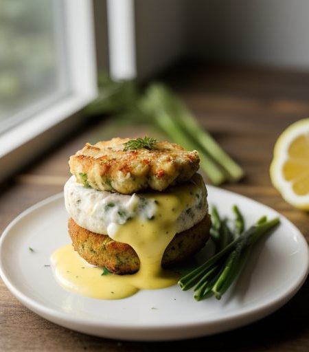 Crab Cakes With Pasilla Chili Aioli recipe image