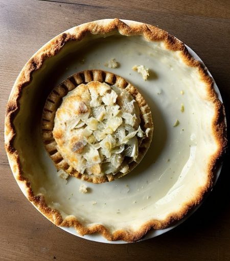 Crab & Green Onion Pie recipe image
