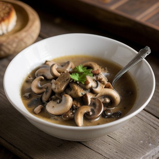 Crab Meat & Mushrooms in Wine Sauce recipe image