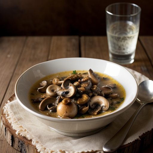Crab Meat and Mushrooms in Wine Sauce recipe image