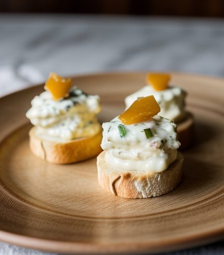 Crab Melt Canapes recipe image