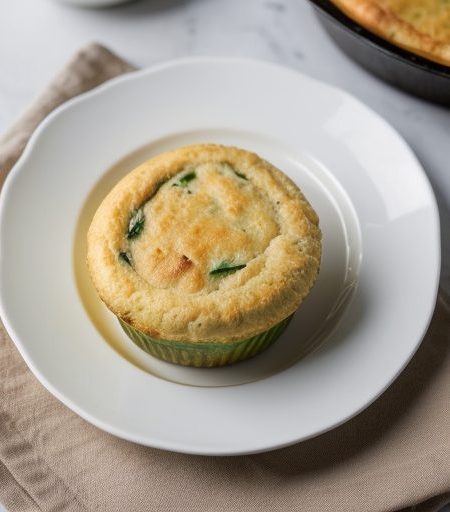 Crab Souffle With Green Peppers recipe image