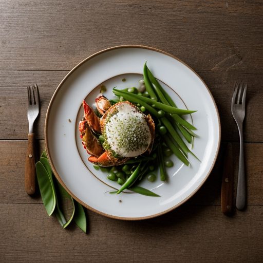 Crab With Snow Peas recipe image