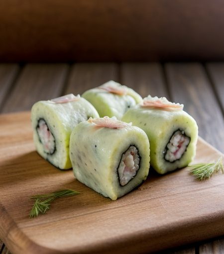 Crab and Cucumber Rolls recipe image