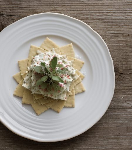 Crab on Crackers recipe image