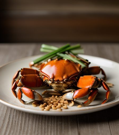 Crabs With Ginger & Green Onions recipe image