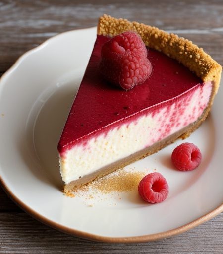 Cran-Raspberry Cheesecake recipe image