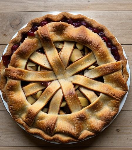 Cranberry-Almond Apple Pie recipe image