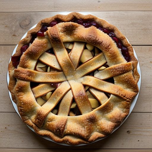 Cranberry-Almond Apple Pie recipe image