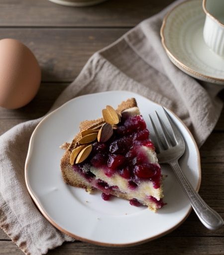 Cranberry-Almond Torte - Country Living recipe image