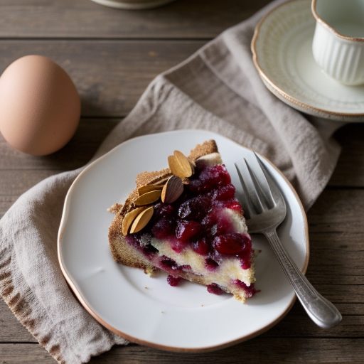 Cranberry-Almond Torte - Country Living recipe image