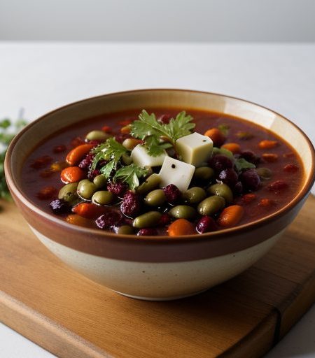 Cranberry-Bean Stew W/Parsley Salad recipe image