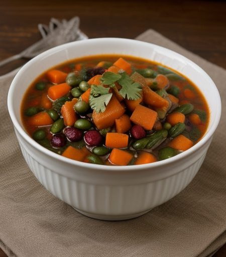 Cranberry-Bean Stew With Parsley Salad recipe image