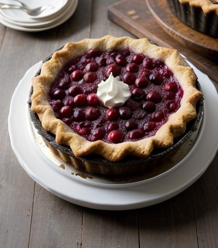 Cranberry Cheesecake Pie recipe image