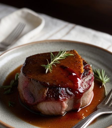 Cranberry-Glazed Roast Pork recipe image