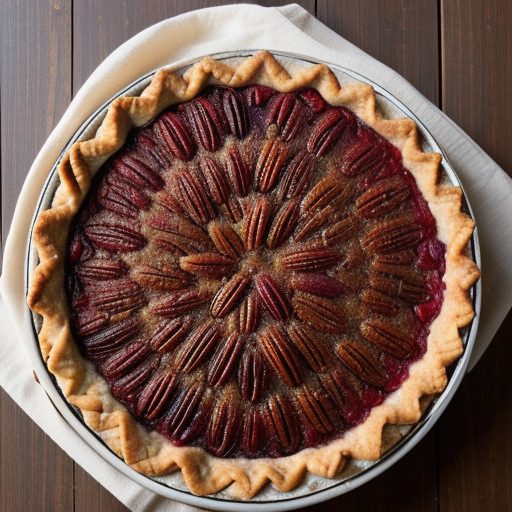 Cranberry Honey Pecan Pie recipe image