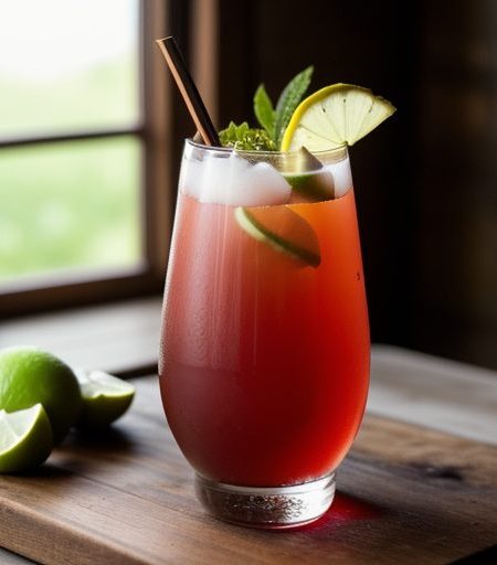 Cranberry Lime Nonalcoholic Punch recipe image