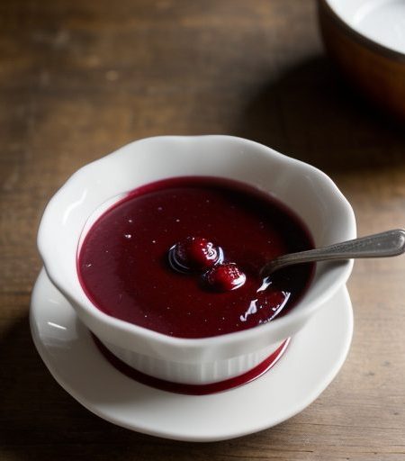 Cranberry-Maple Sauce recipe image