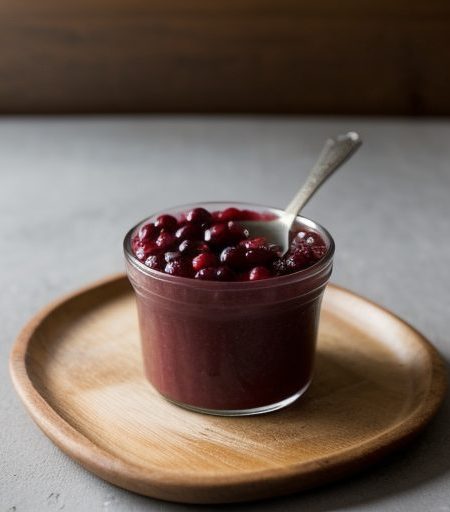 Cranberry-Maple Sauce recipe image