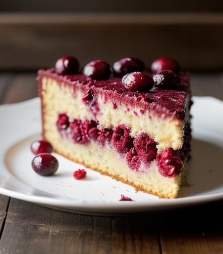 Cranberry Melt-in-Your-Mouth Cake recipe image