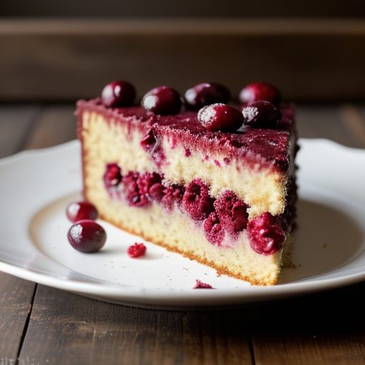 Cranberry Melt-in-Your-Mouth Cake recipe image
