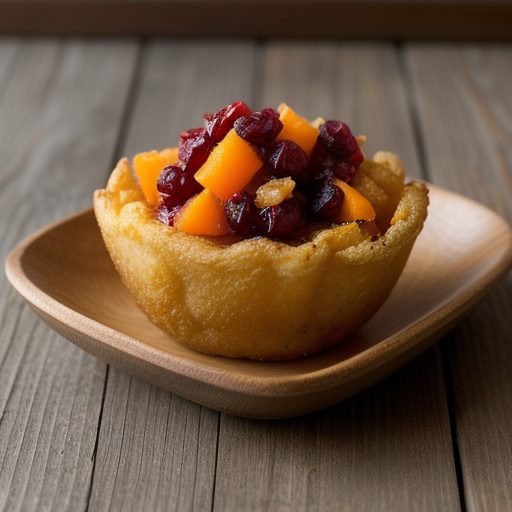 Cranberry-Orange Relish in Sweet Potato Cups recipe image